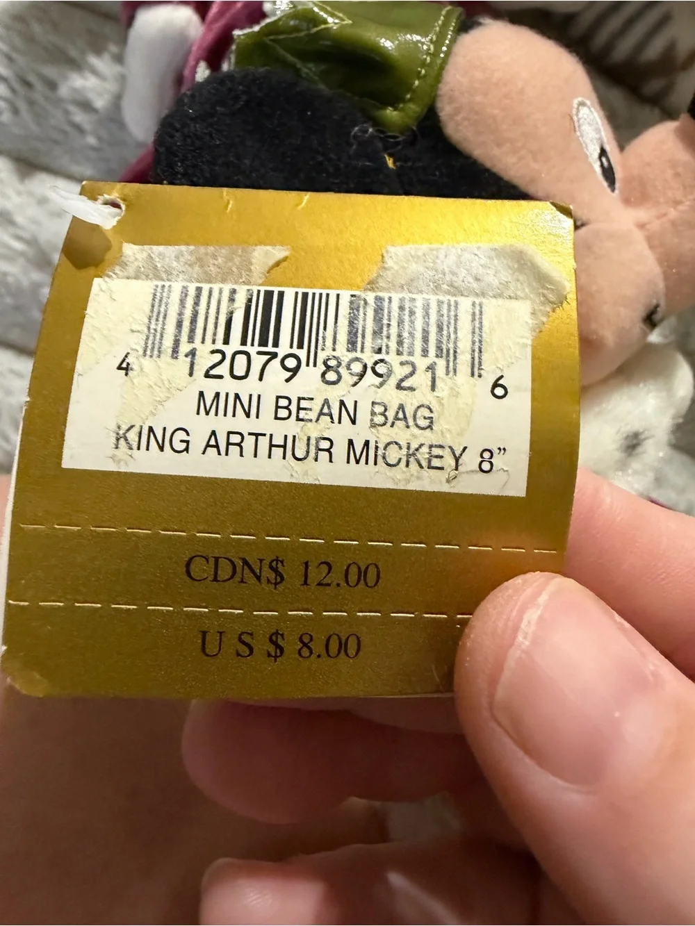 Vintage Disney Store King Arthur Mickey & Guinevere Minnie 8